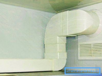 Ventilație PVC din tubulatura de uz casnic în bucătărie Ventilație PVC din tubulatura de uz casnic în bucătărie