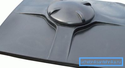 Rezervor din plastic plat neagră