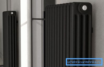 Radiatorul negru pare foarte atractiv
