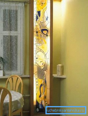 Decorarea țevilor cu vitralii