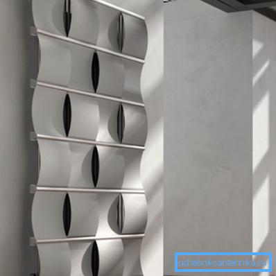Designer radiator metalic de încălzire