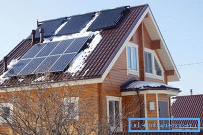 Casa cu colectoare solare