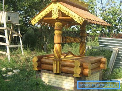 Casa pentru fantana aici este un cort.