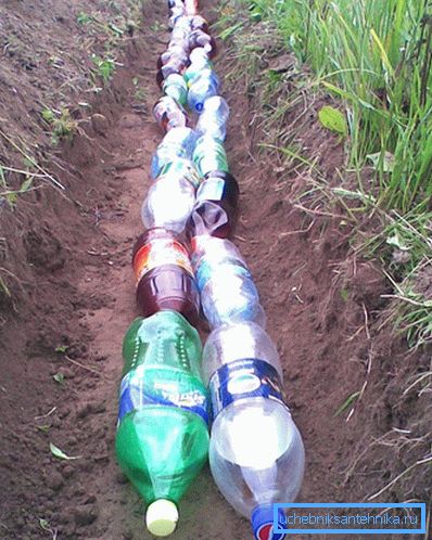 Drenaj din sticle de plastic