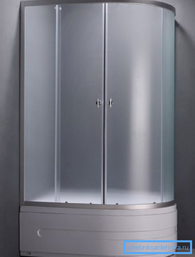 Cabină de duș cu tavă înaltă 100 x 100 cm de acril