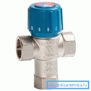 Ventil de amestec termostatic cu două sensuri (nu confunda - nu este un mixer termic pentru o podea caldă) Ventil de amestec termostatic cu două sensuri (nu confunda - nu este un mixer termic pentru o podea caldă)