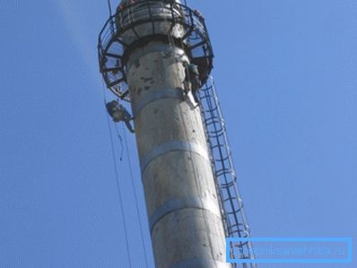 Furtun de beton pentru fum