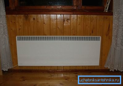Convector electric în cabana interior