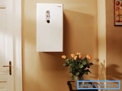 Cazan electric în interior