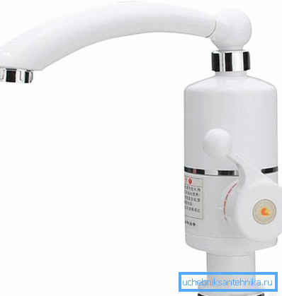 Încălzitor electric pe robinet pentru baie și bucătărie