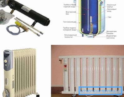 Încălzitor electric pentru încălzire - tipuri și dimensiuni