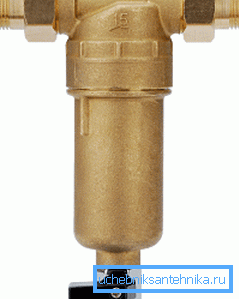 Filtru pentru instalatii sanitare in tara cu posibilitatea de spalare Filtru pentru instalatii sanitare in tara cu posibilitatea de spalare