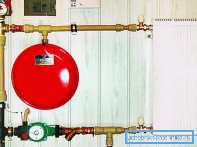 Fotografia unui cazan electric Galan în sistemul de încălzire local.