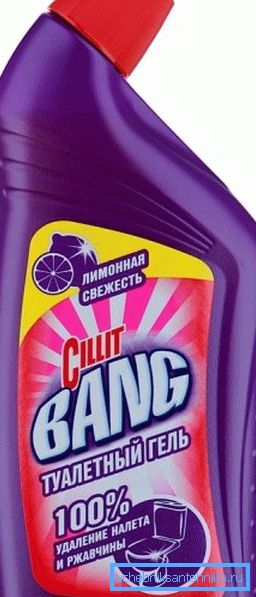 Acid pe bază de gel de toaletă. Acid pe bază de gel de toaletă.