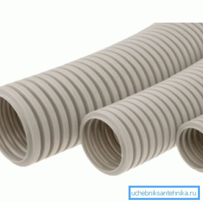 Tub din PVC ondulat