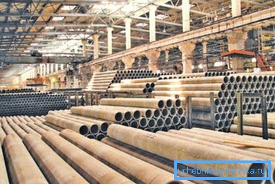 Conducte de ciment chrysotile în depozitul de produse finite Conducte de ciment chrysotile în depozitul de produse finite