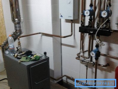 Sala combinată - lemn de foc-gaz