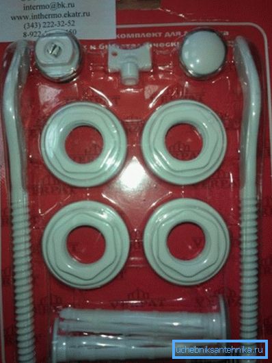 Setul de conectare a radiatorului 3 4 este utilizat pentru țevi cu un diametru de aproximativ 20 mm
