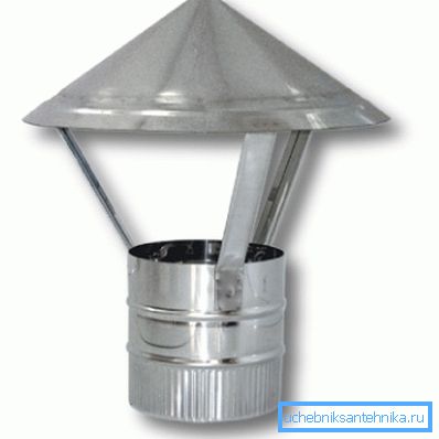 Deflectorul deflector pentru coș de fum