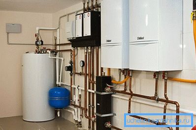 Sala cazanelor într-un design privat