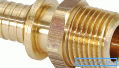 Conector filetat din alamă pentru țevi de diferite diametre Conector filetat din alamă pentru țevi de diferite diametre