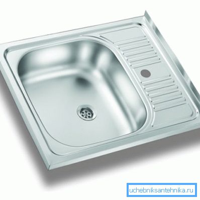 Metal chiuveta pentru bucatarie 50x60 cm