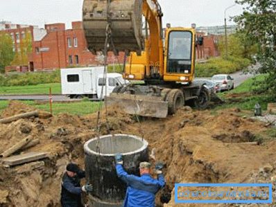 Instalarea unei cămăși din beton.