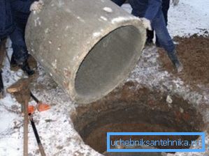 Instalarea inelelor de beton Instalarea inelelor de beton