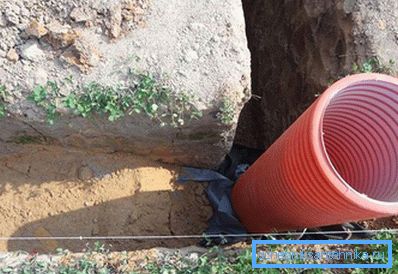 Instalarea fântânii de drenaj
