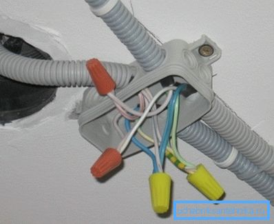 Instalarea cablurilor în țevi ondulate.
