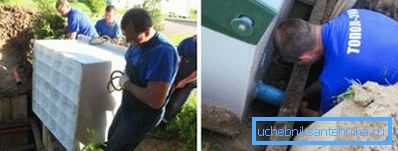 Instalarea unui rezervor septic în carieră