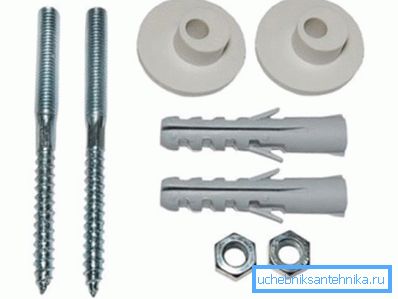 Kit de fixare pentru toaletă. Kit de fixare pentru toaletă.