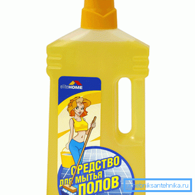 Este mai bine să spălați podelele nu numai cu apă, ci cu un compus special.