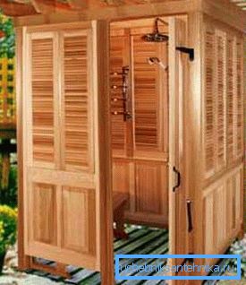 Camera foto - cabină de duș pentru dacha