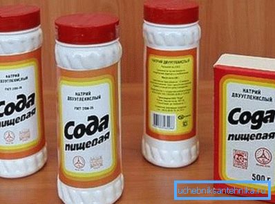În soda foto-bucătărie, care poate fi folosită pentru curățarea toaletei