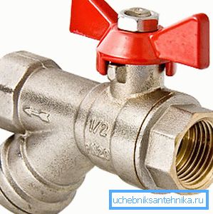Valvă cu bilă ilustrată cu filtru integrat