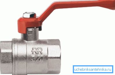 În diametrul valvei cu bilă?