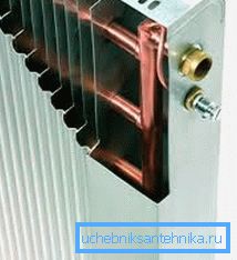 Fotografia prezintă tuburi de cupru și aripioare de aluminiu. Fotografia prezintă tuburi de cupru și aripioare de aluminiu.