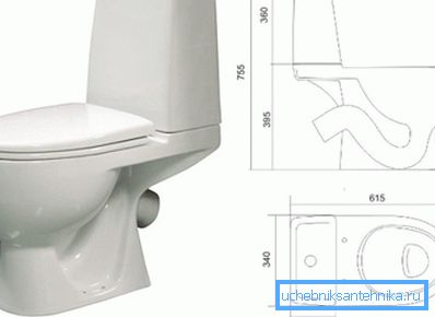 Fotografia este un model de toaletă familiar 