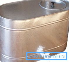 Rezervor de stocare galvanizat pentru apă cu un robinet de 95 L