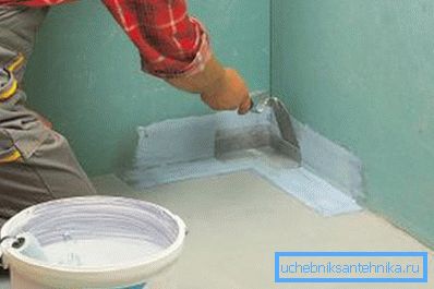 Aplicarea impermeabilizării