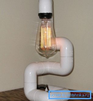Lampa din PVC optiune de masa