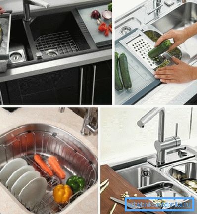 Unele obiecte gadget vă permit să realizați o gamă completă de lucrări suplimentare, care se referă atât la spălarea vesela și gătit