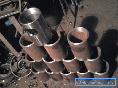 Unele tipuri de producție de diferite părți sunt direct legate de fabricarea unor astfel de țevi. Unele tipuri de producție de diferite părți sunt direct legate de fabricarea unor astfel de țevi.