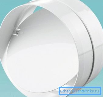 Supapa de retur pentru ventilație naturală nu permite aerului afară atunci când este oprit