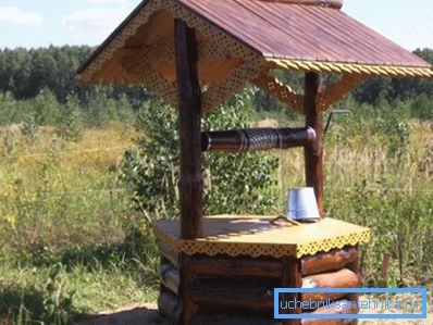 Casele hexagonale pentru fântână cu propriile mâini arata inițial.