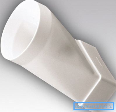 Adaptorul de la conductele de aer rotunde la plane pentru ventilație
