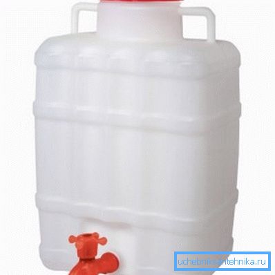 Cilindru de apă din plastic portabil cu robinet