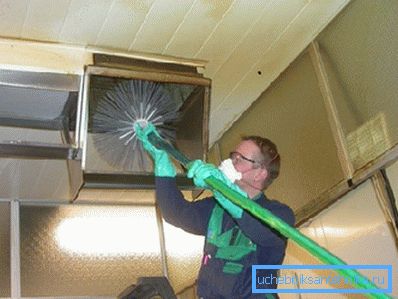 Curatarea periodica manuala a sistemelor de ventilatie