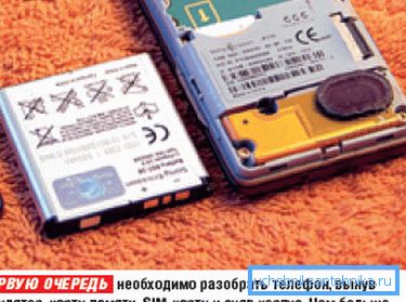 Primul lucru este uscarea telefonului
